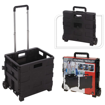 Trolley de transporte de aluminio con caja plegable de PP