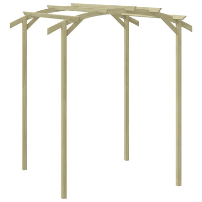 Pérgola de jardín madera de pino impregnada 180x197x210 cm