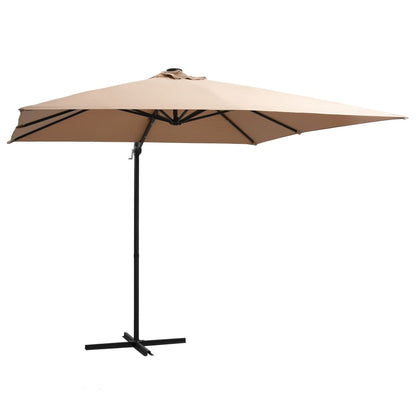 Cantilever parasol with LED lights 250x250 cm various finishes 