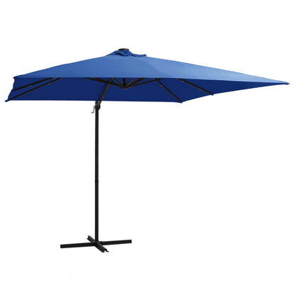 Cantilever parasol with LED lights 250x250 cm various finishes 