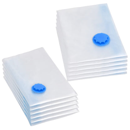 Vacuum storage bags for clothes and travel 2 sizes 10 pcs 