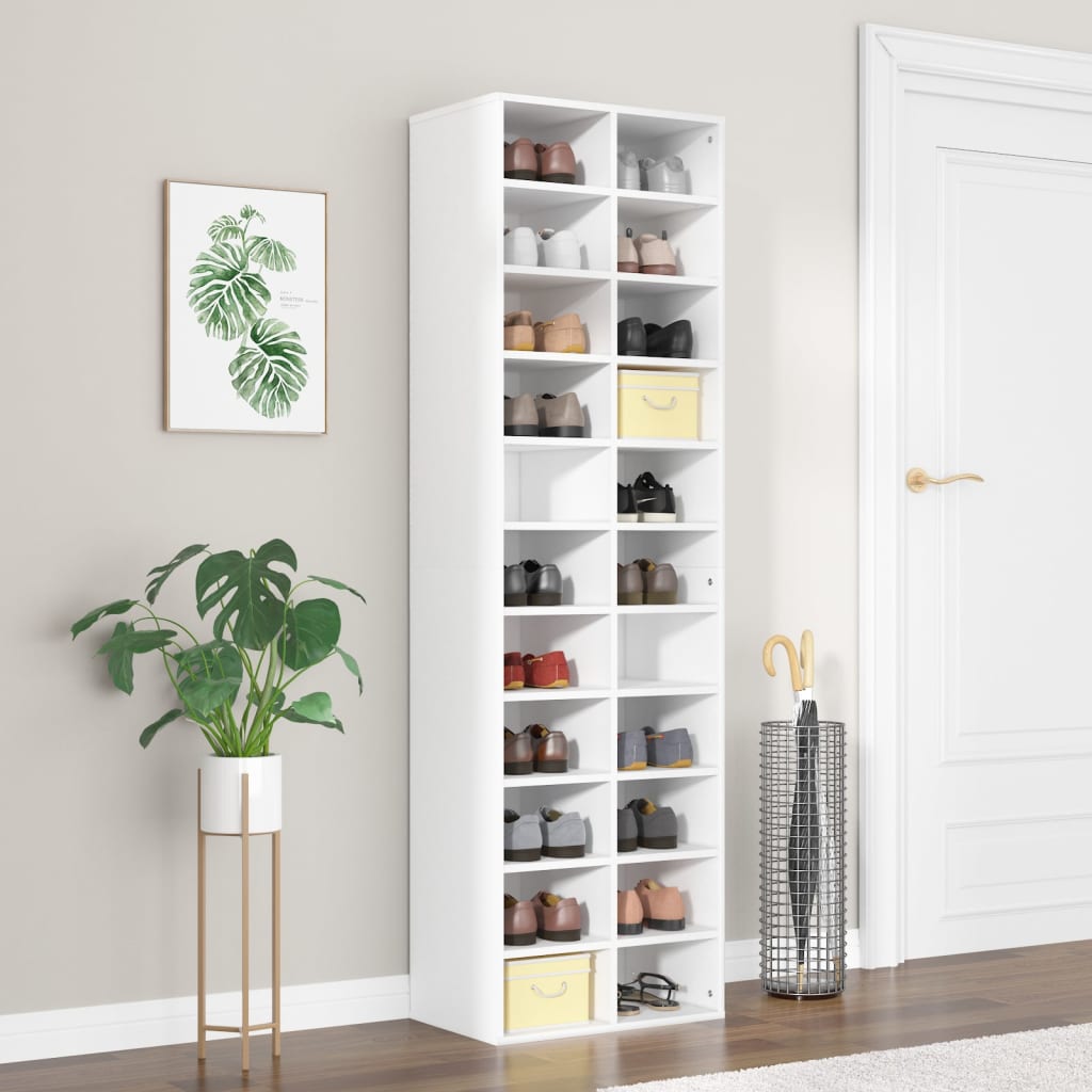 Plywood shoe cabinet 54x34x183 cm 