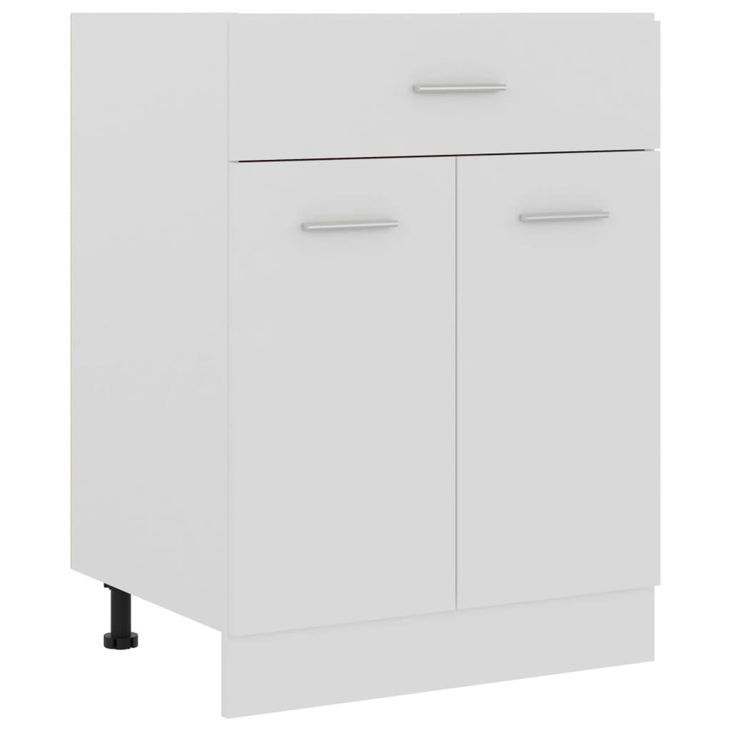 Low cabinet with engineered wood drawer 60x46x81.5cm 