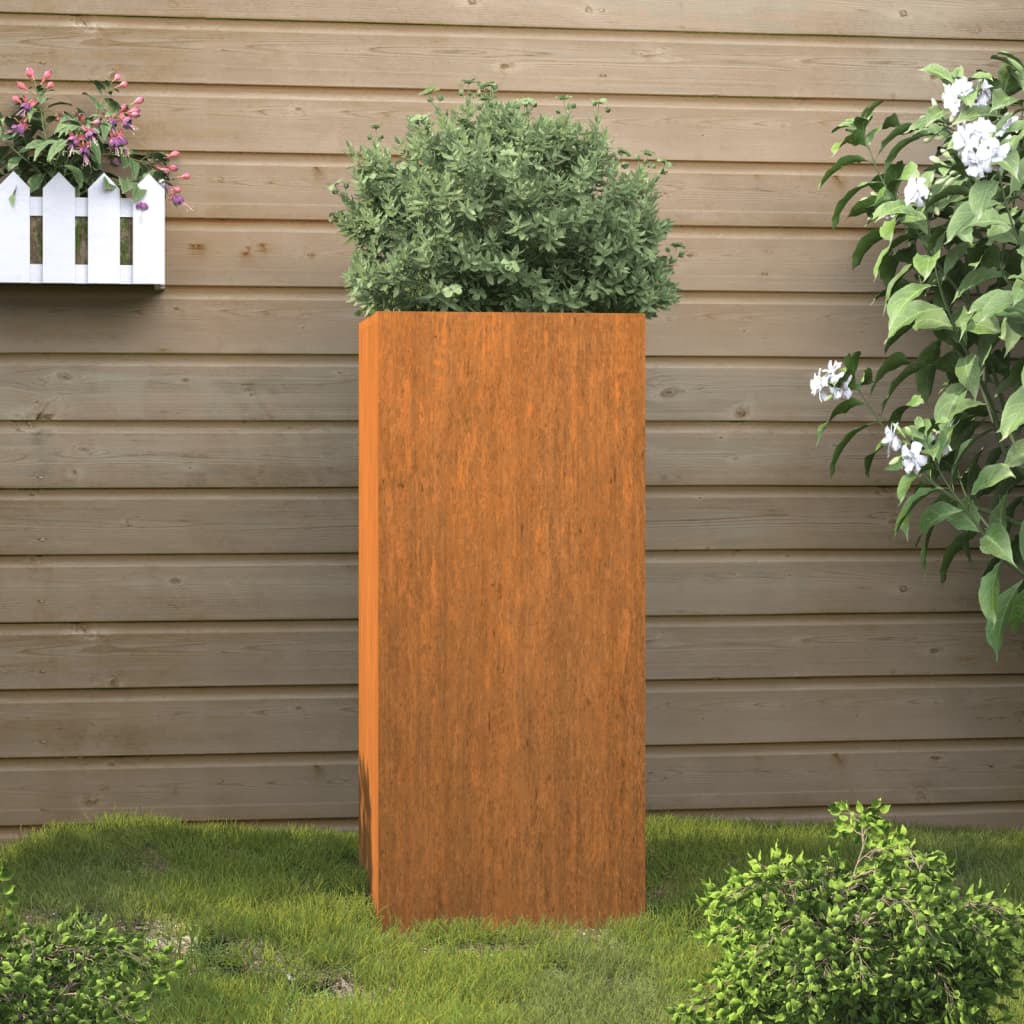 Corten steel planter 