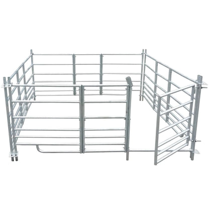 Corral para ovejas de 4 paneles acero galvanizado