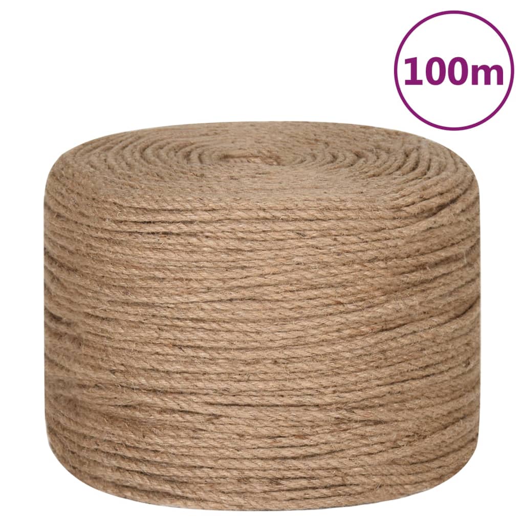 Jute rope 50-500m length and 4-16mm thickness 