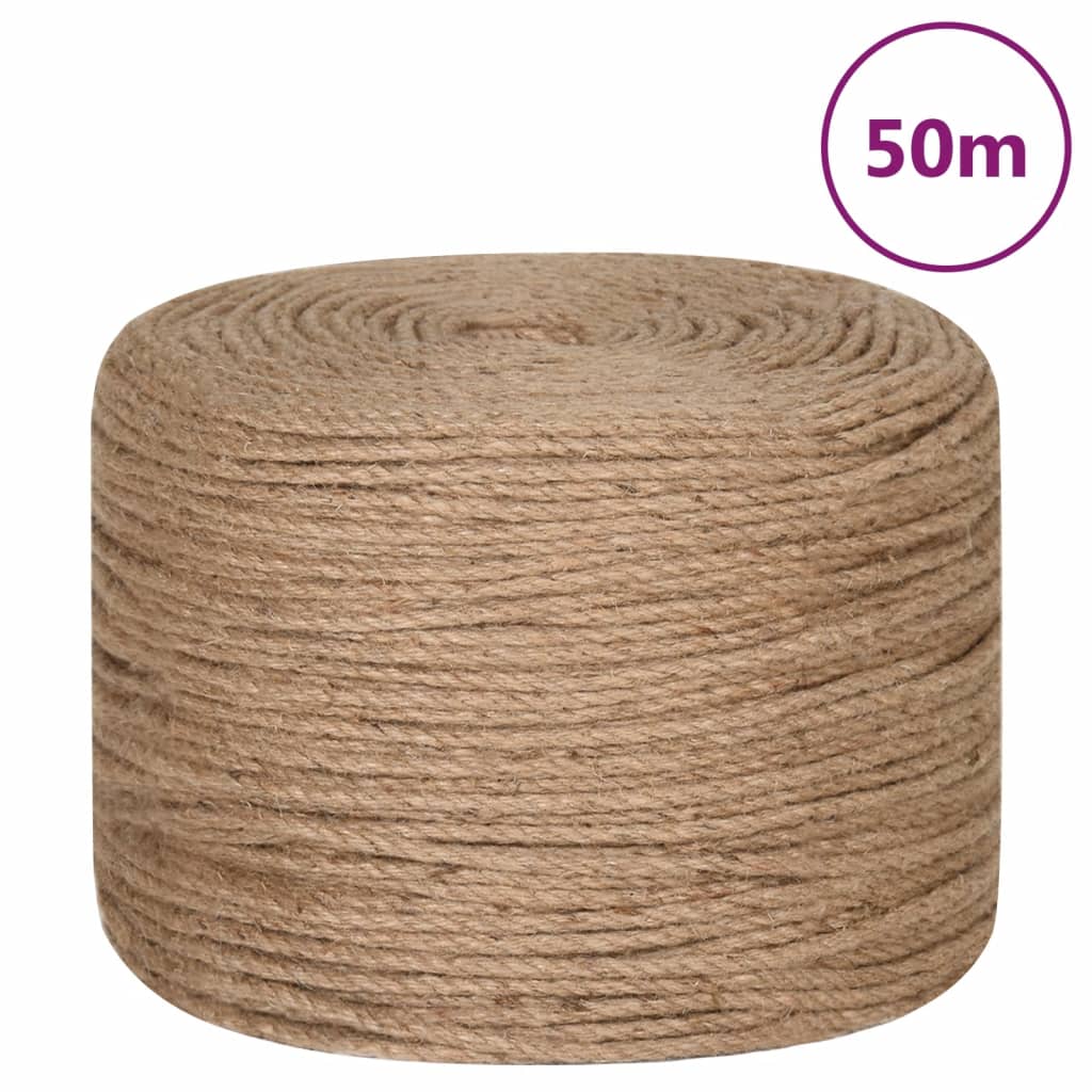 Jute rope 50-500m length and 4-16mm thickness 