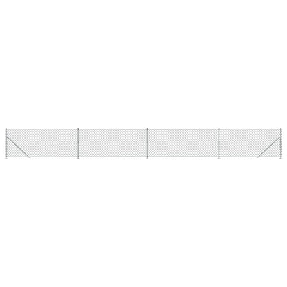 Wire fence with silver flange 0.8x10 m