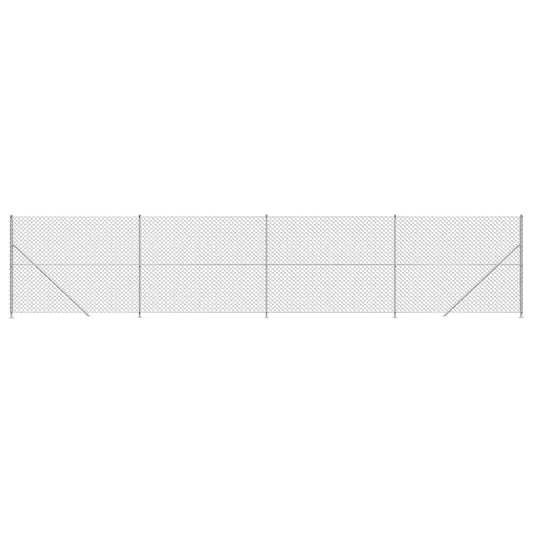 Wire fence with silver flange 2.2x10 m