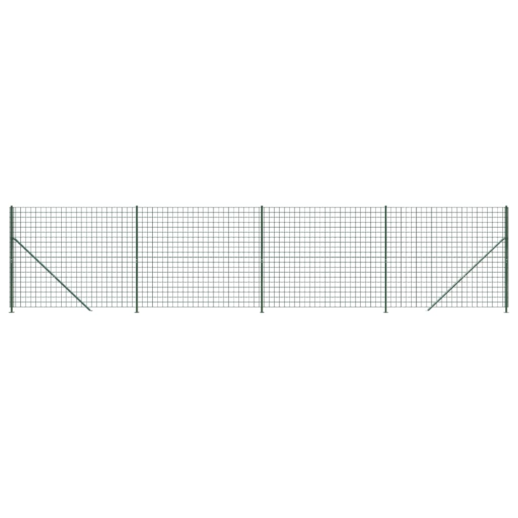 Wire fence with green flange 1.6x10 m