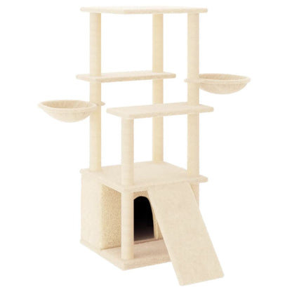 Cream Sisal Cat Scratching Post 133cm