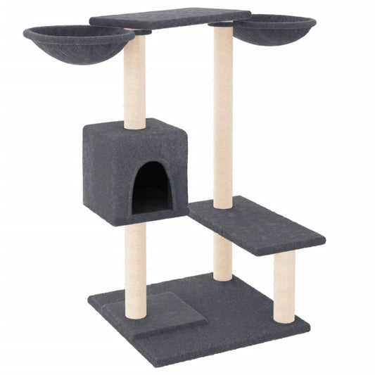 Cat scratching post with dark grey posts 82 cm