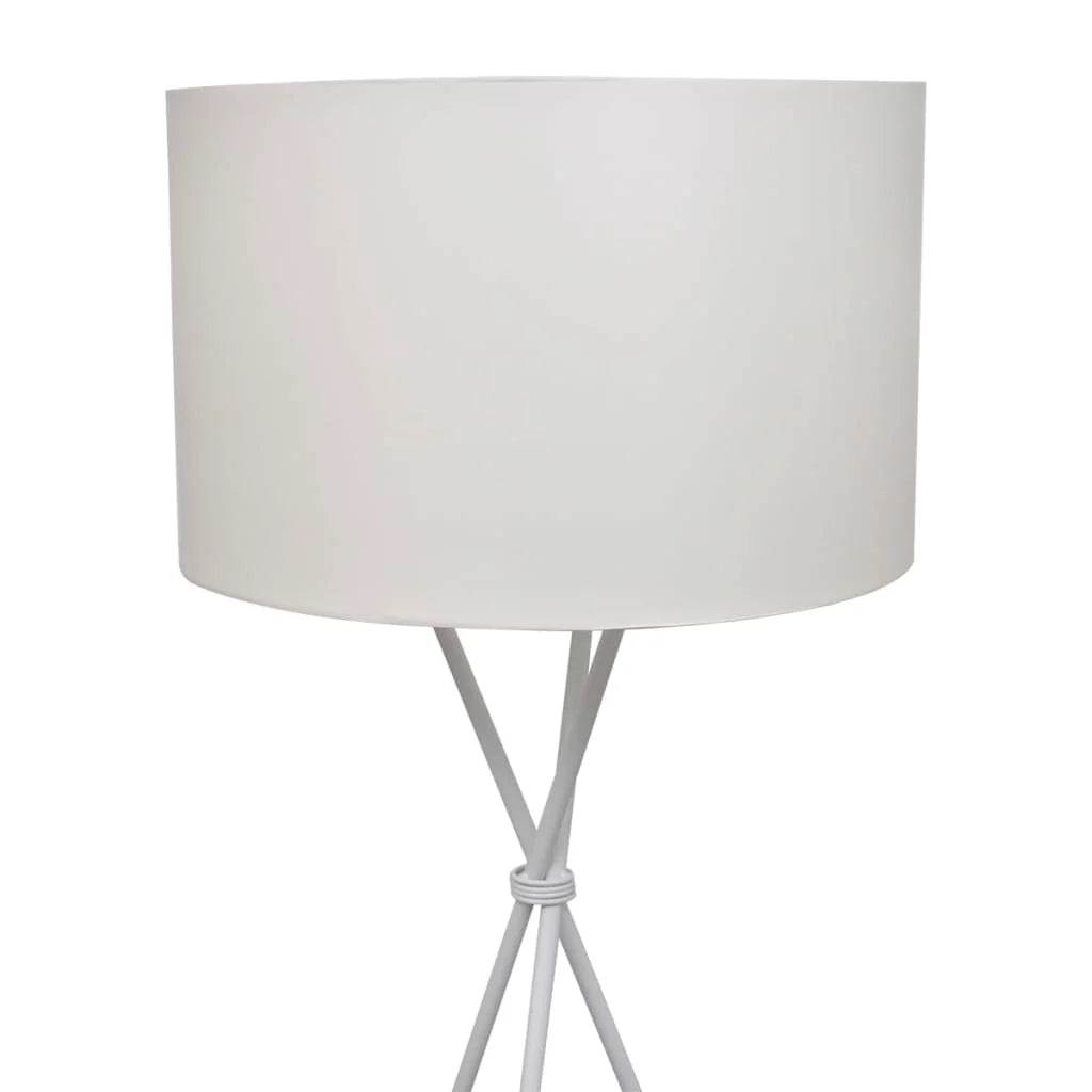 Floor lamp with white stand 139 cm