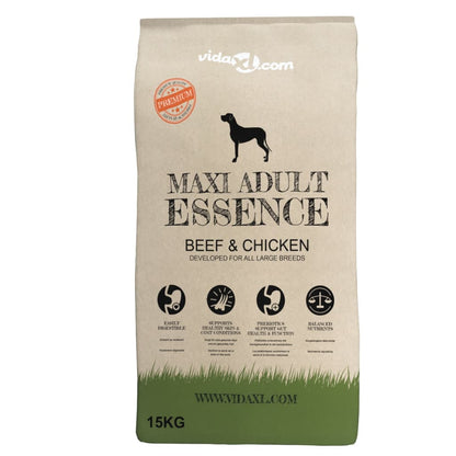 Maxi Adult Essence Beef&amp;Chicken dry dog ​​food 2 units 30 kg