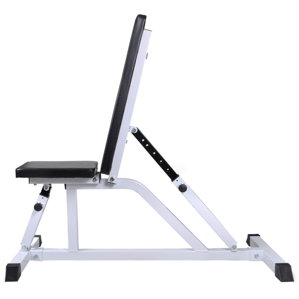 Training bench with barbell and dumbbell set 30.5 kg