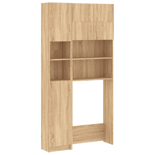 Sonoma Oak Engineered Wood Washing Machine Cabinet