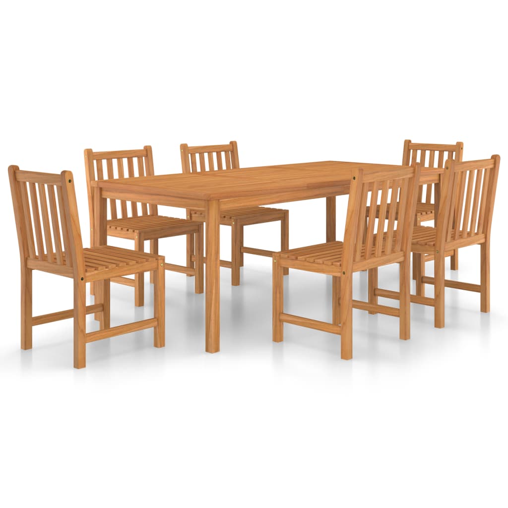 9-piece garden dining set made of solid teak wood