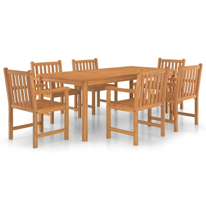 9-piece garden dining set made of solid teak wood