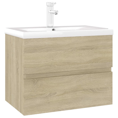 Mueble con lavabo madera de ingeniería roble