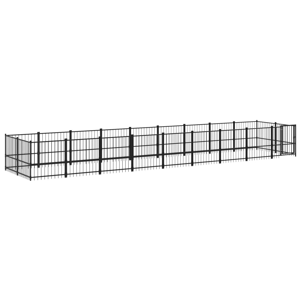 Outdoor steel kennel 16.89 m²