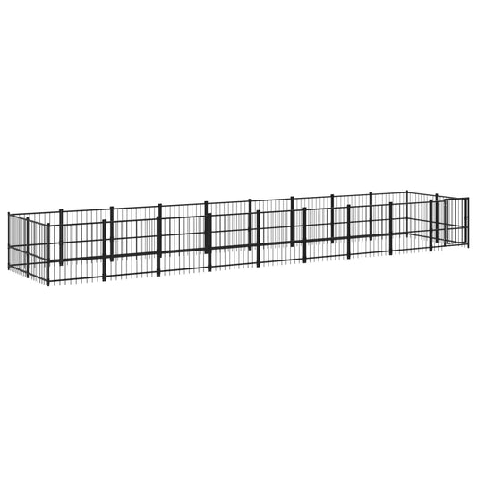 Outdoor steel kennel 16.89 m²