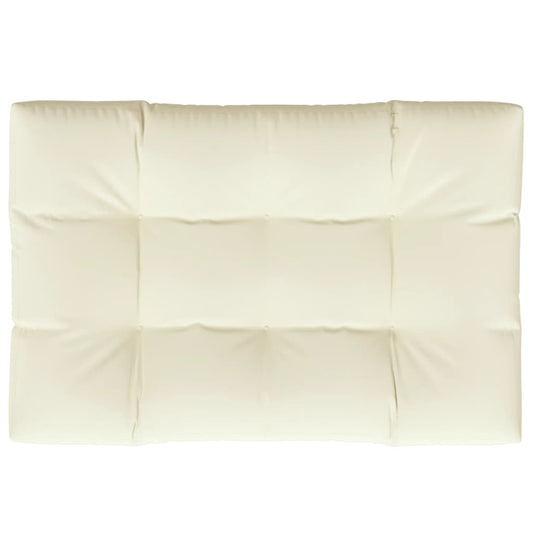 Cushion for pallet sofa cream fabric 120x80x12 cm