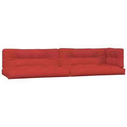 Cushions for pallet sofa 5 units red fabric