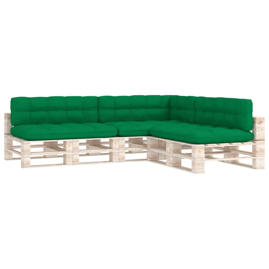 Pallet sofa cushions 7 pieces green