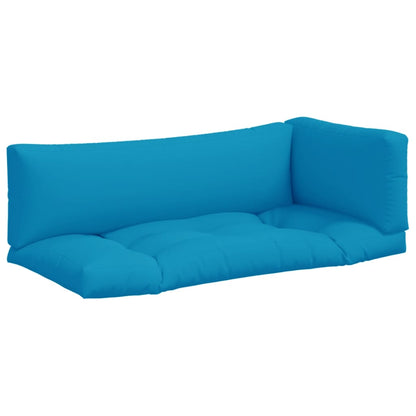 Cushions for pallet sofa 3 units blue fabric