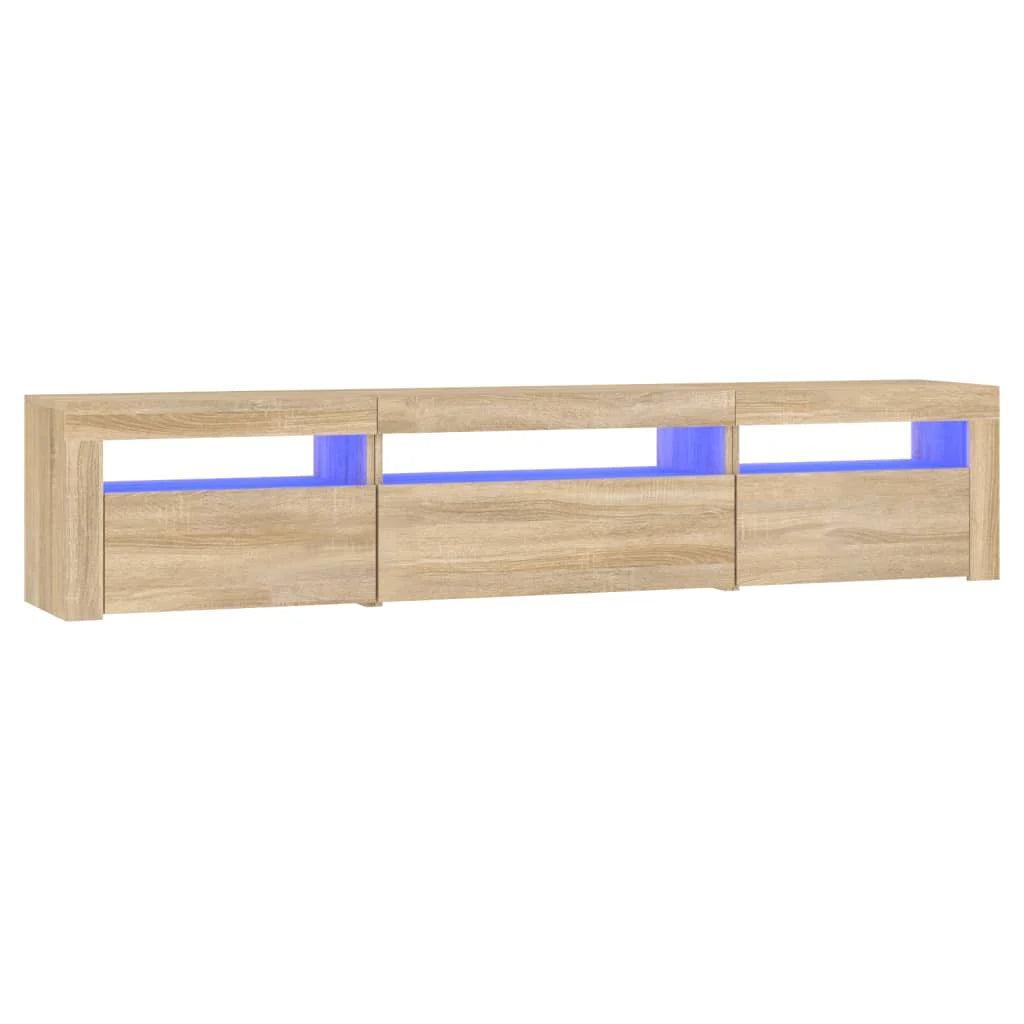 Mueble de TV con luces LED  195x35x40 cm