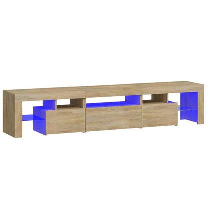 vidaXL TV Cabinet with LED Lights 200x36.5x40 cm 