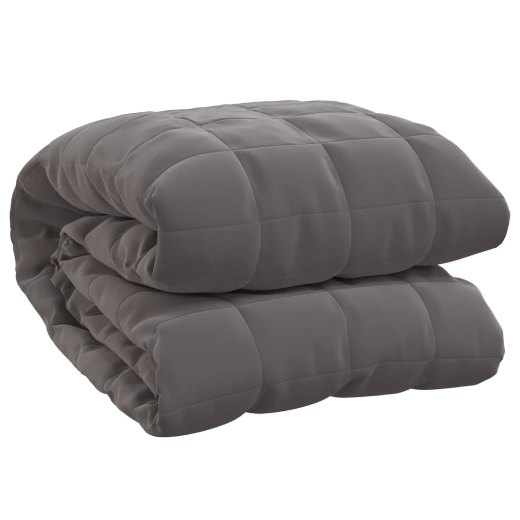 Weighted blanket grey fabric 220x240 cm 15 kg