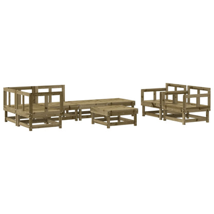 8-piece garden furniture set made of impregnated pine wood