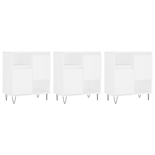 Sideboards 3 pcs white plywood