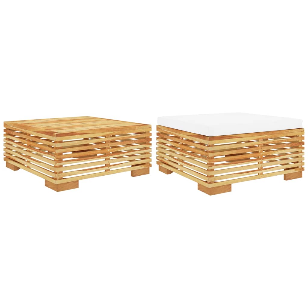 2-piece garden furniture set made of solid teak wood