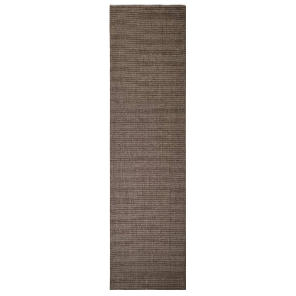 Brown sisal scratching mat 66x250 cm