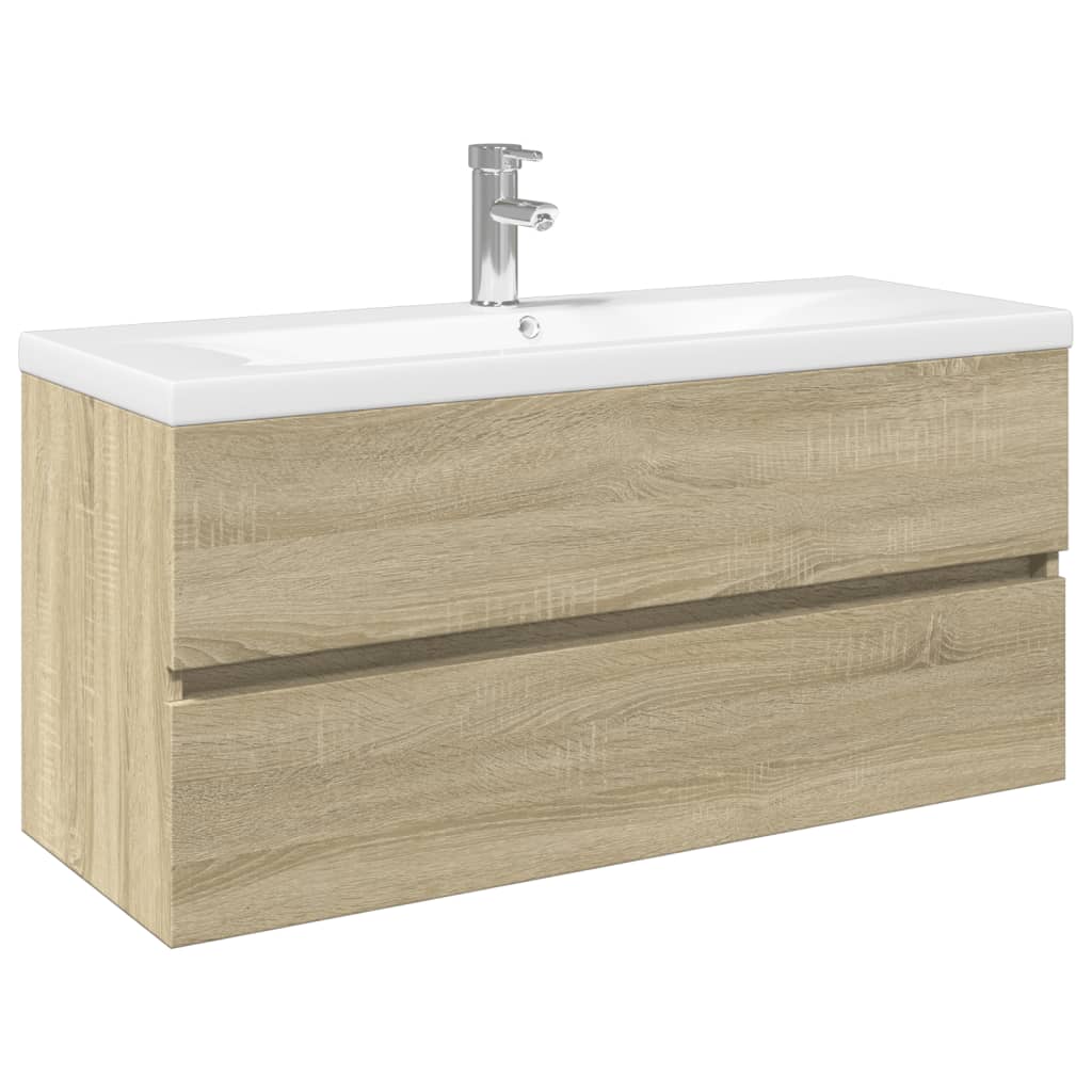 Mueble con lavabo madera de ingeniería roble