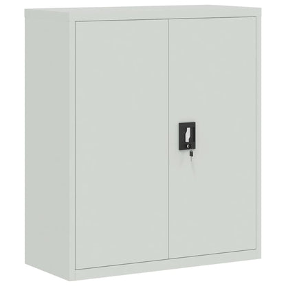 Light grey steel filing cabinet 90x40x105 cm