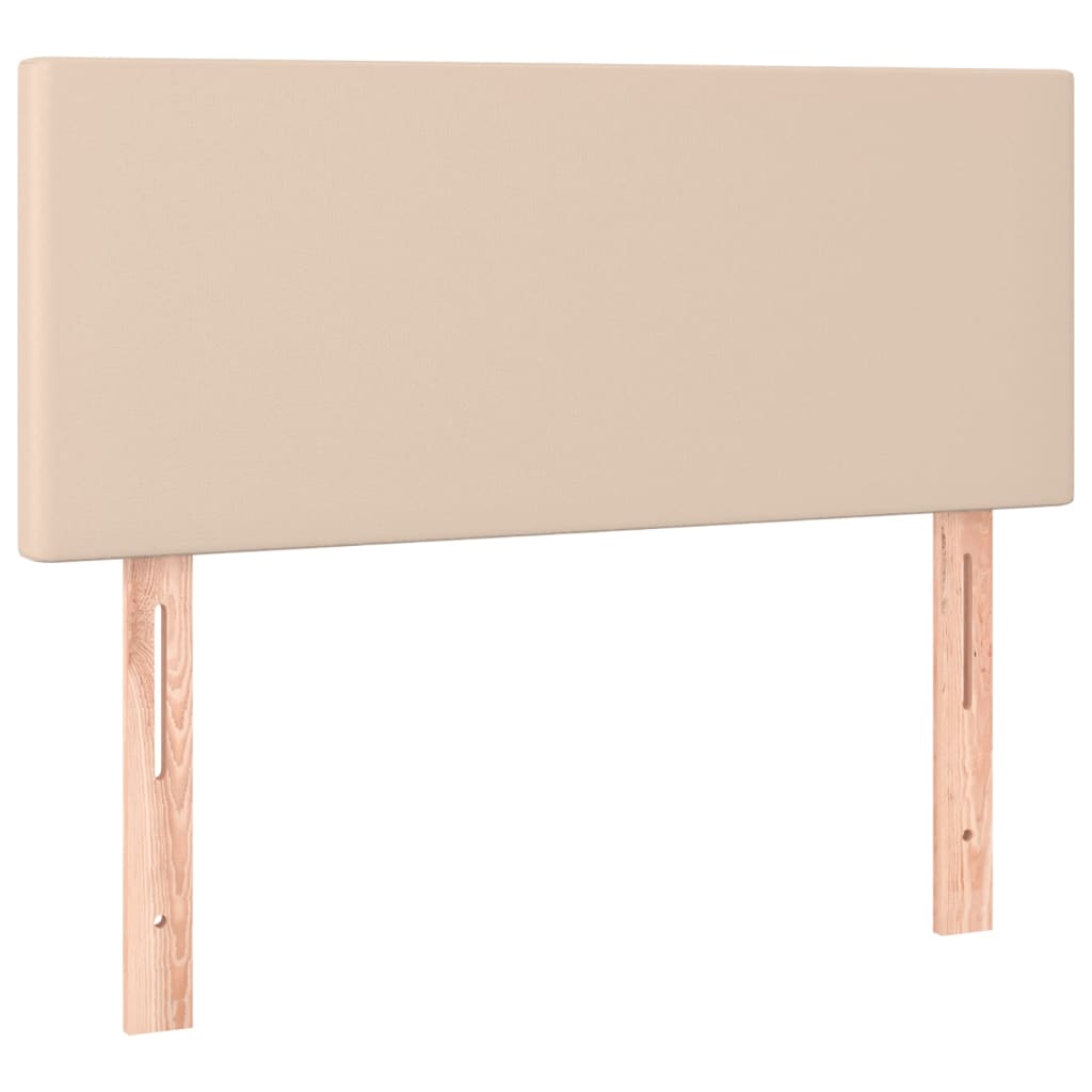 Cappuccino-coloured synthetic leather headboard 100x5x78/88 cm