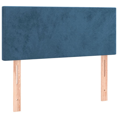 Blue velvet headboard 100x5x78/88 cm