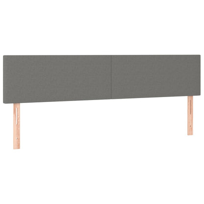 Headboards 2 units dark grey fabric 90x5x78/88 cm