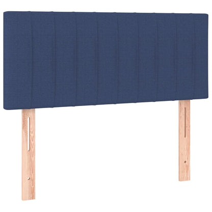 Blue fabric headboard 80x5x78/88 cm