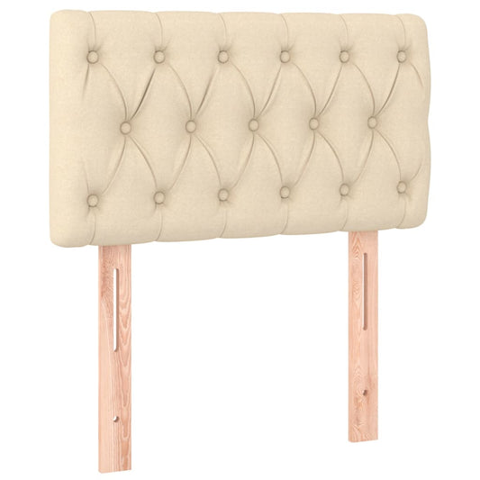 Cream fabric headboard 80x7x78/88 cm