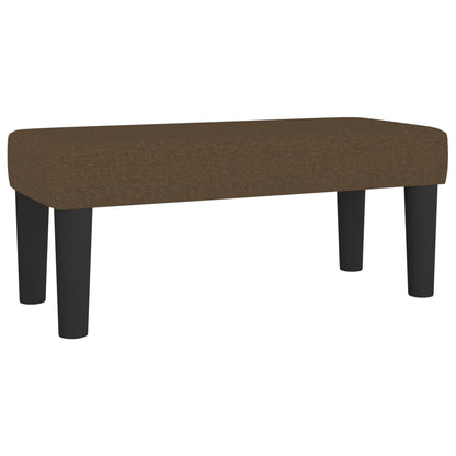 Brown fabric bench 70x30x30 cm