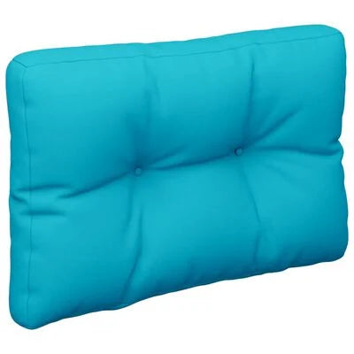 Turquoise fabric pallet sofa cushion 50x40x12 cm