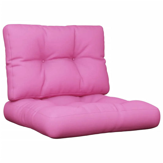 Pallet sofa cushions 2 pieces pink fabric