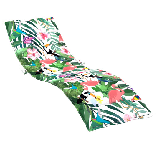 Oxford fabric sun lounger cushion multicolour