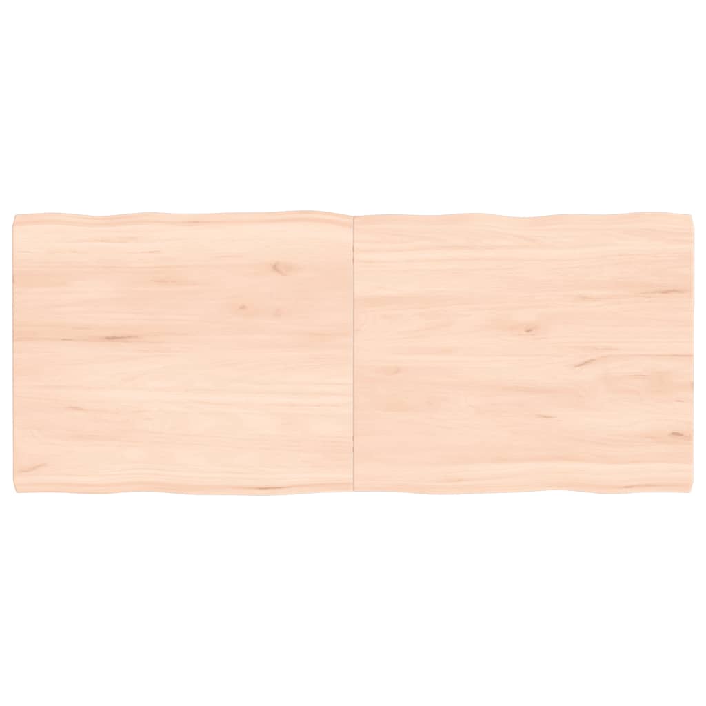 Tablero de mesa madera maciza borde natural 120x50x(2-4) cm