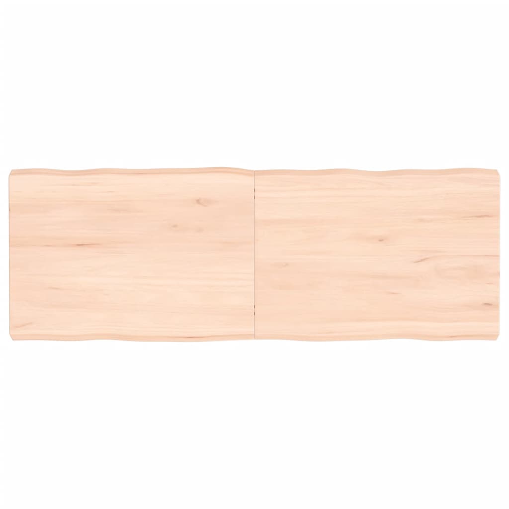 Tablero de mesa madera maciza borde natural 140x50x(2-6) cm