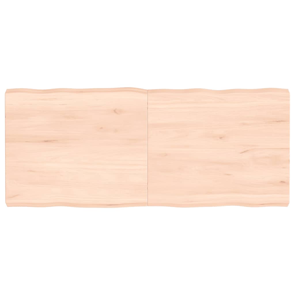 Tablero de mesa madera maciza borde natural 140x60x(2-6) cm